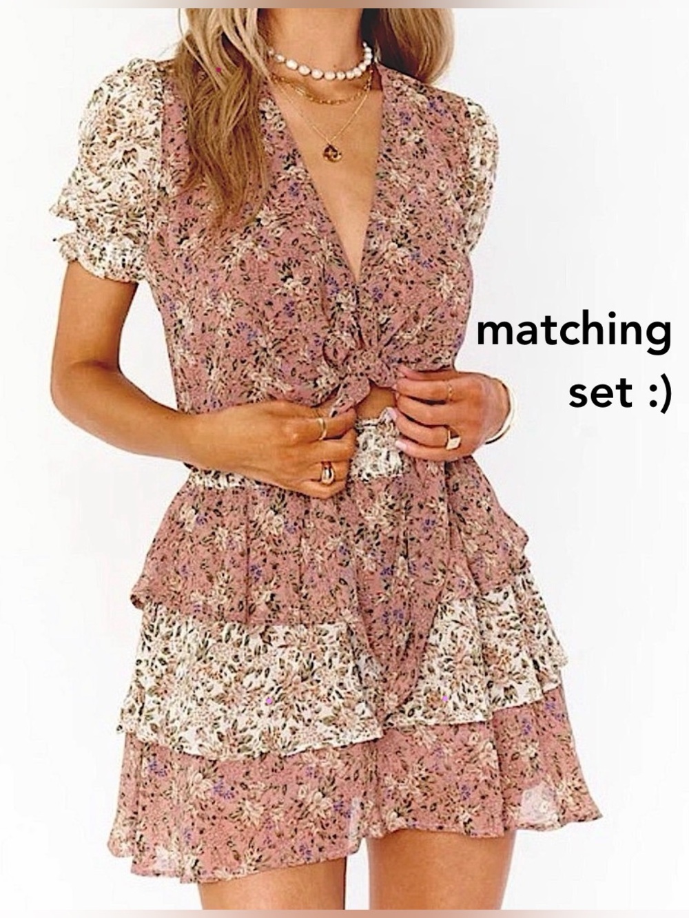 Show Me Your MuMu Kimmy Top & Skirt Set, NEW